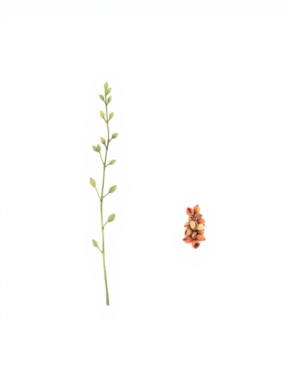 Botanical illustration of cumin and ajwain